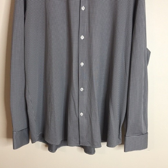 Mizzen+Main Leeward Label Trim Fit Long Sleeve Button Shirt Men's XL Gray - Picture 4 of 13